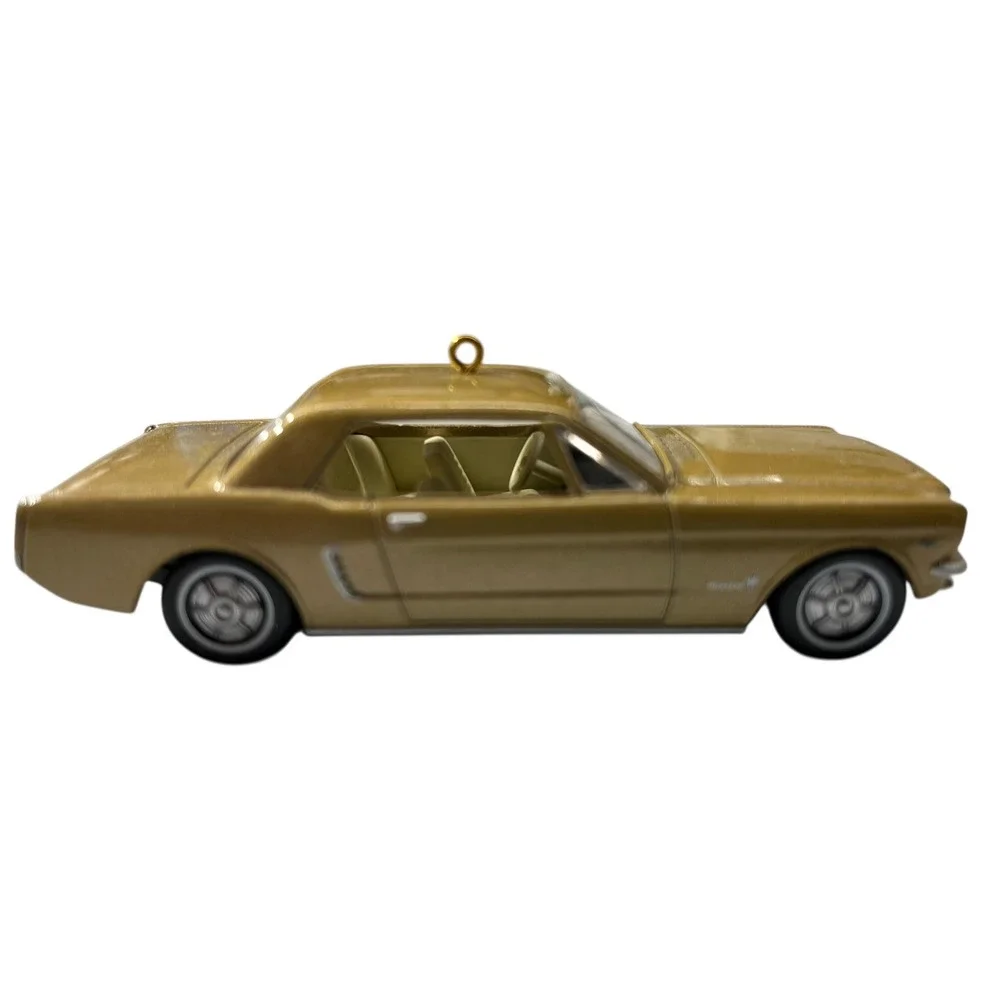 Hallmark Keepsake 1965 Ford‎ Mustang Christmas Ornament 50 Years Gold Diecast